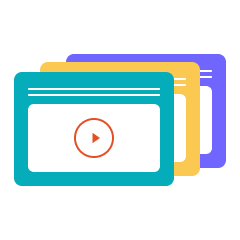 Video courses icon - Course LMS Solution - CreativeMinds