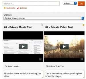 Video Lessons Manager Plugin for WordPress frontend example
